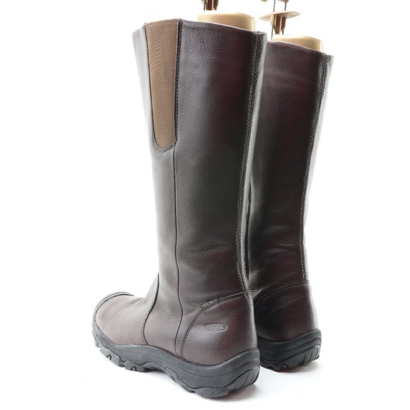Keen Silverton Java Tall Leather Boots • Women's US 8 • Brown - Picture 6 of 16